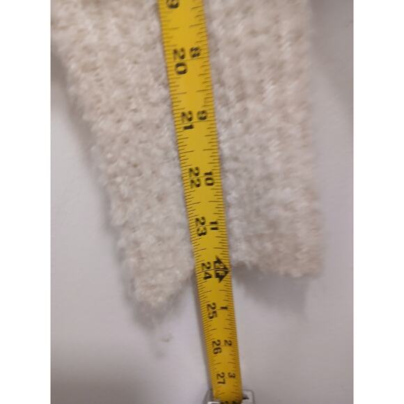 Vintage Crop Top Sweater Women Size XS Ivory Short Cropped Gold Chain Cult Punk - Picture 12 of 14